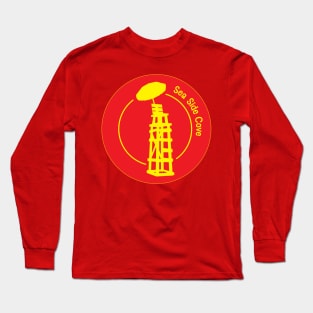 Sea Side Cove Lifeguard Logo Yellow and Red Long Sleeve T-Shirt